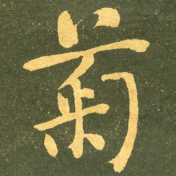 何绍基菊书法图片