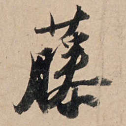 苏轼藤书法图片