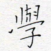 李秀和学书法图片