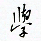 杨振强学书法图片