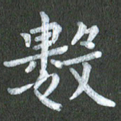 陆展军数书法图片