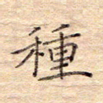 闫留学种书法图片
