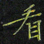 陈金杜看书法图片