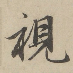 赵孟頫視书法图片
