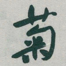 于右任菊书法图片