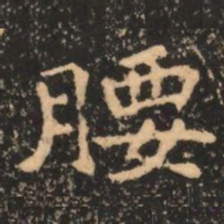 腰书法图片