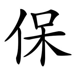 印刷体保书法图片