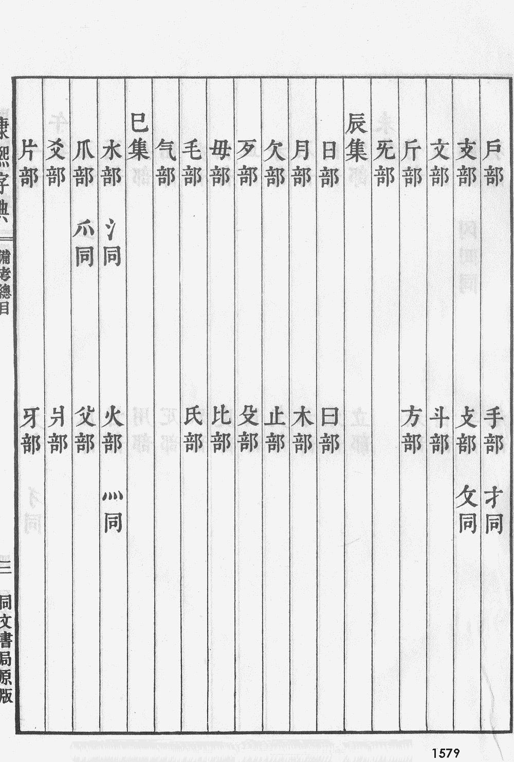 康熙字典・同文本